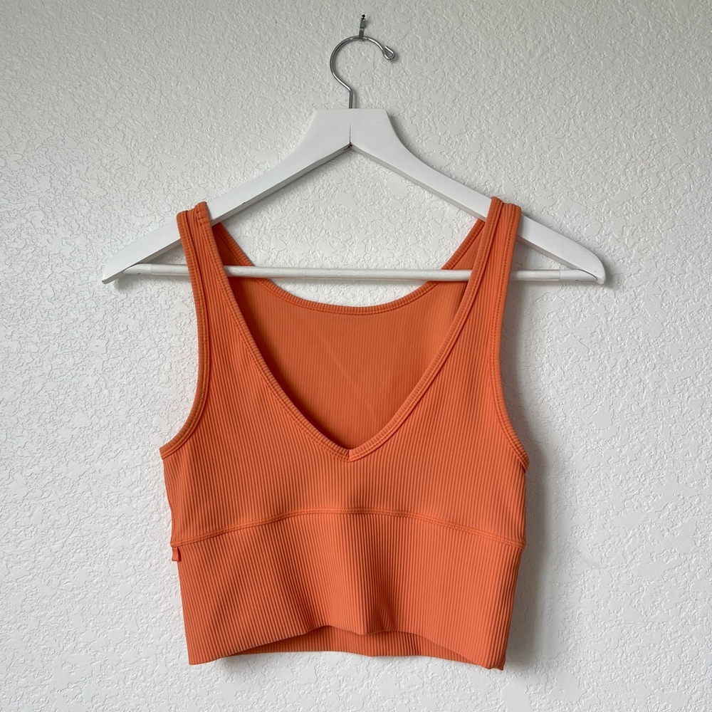 Sunset Orange reversible Lululemon top size Small